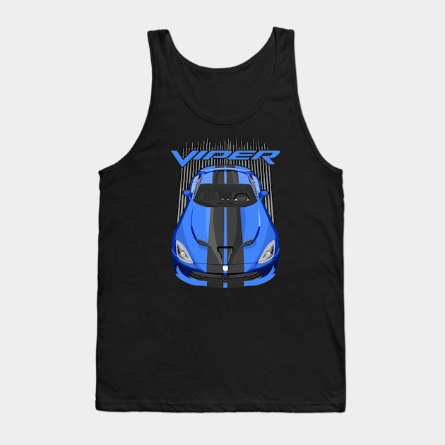 Viper SRT-blue and black Tank Top by V8social